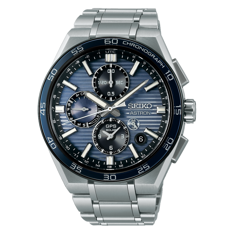 lorus SSH175J1 Montre ASTRON Chronographe GPS Solaire Dual Time