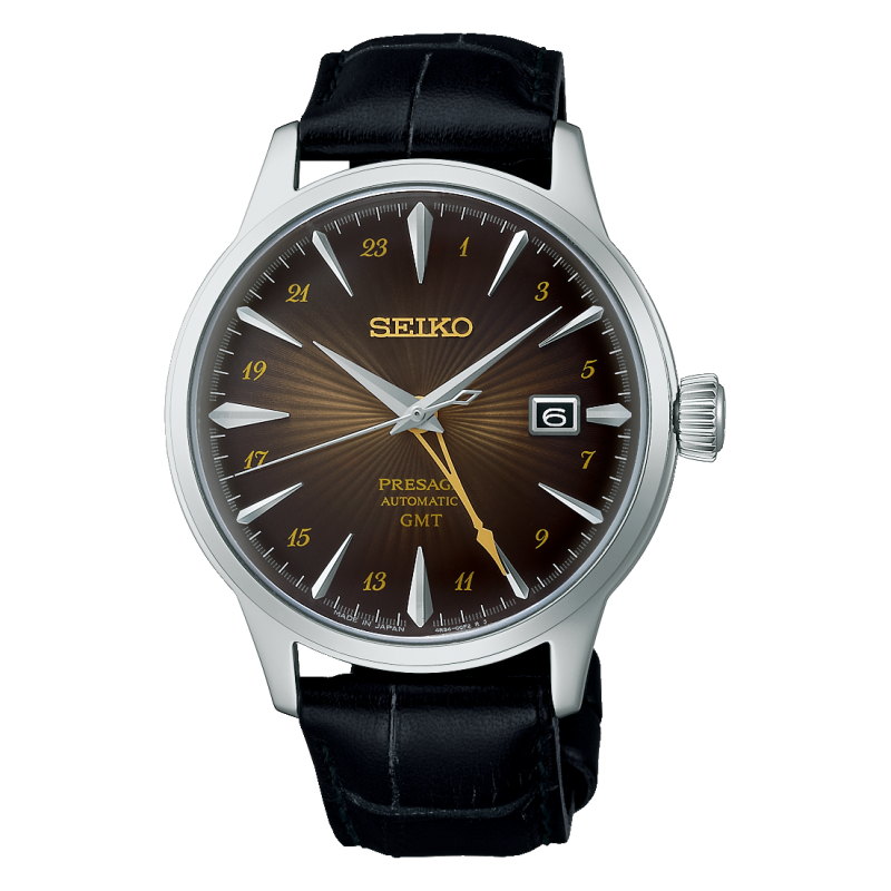 lorus SSK039J1 Montre PRESAGE Automatique Cocktail GMT 4R34 Marron