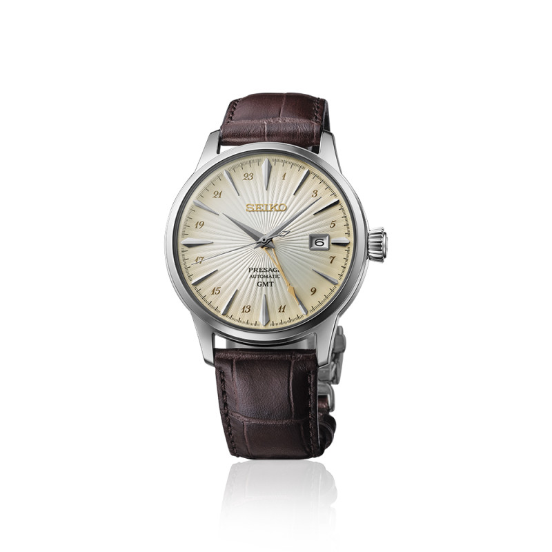Lorus SSK041J1 Montre PRESAGE Automatique Cocktail GMT 4R34 Crème