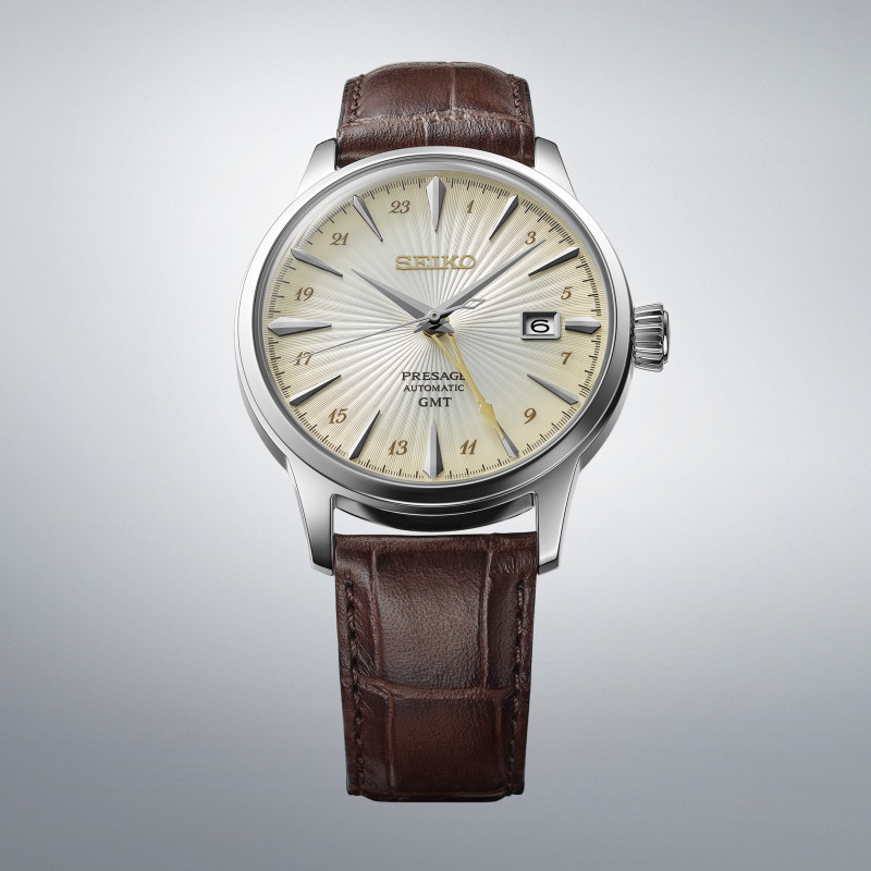 Lorus SSK041J1 Montre PRESAGE Automatique Cocktail GMT 4R34 Crème