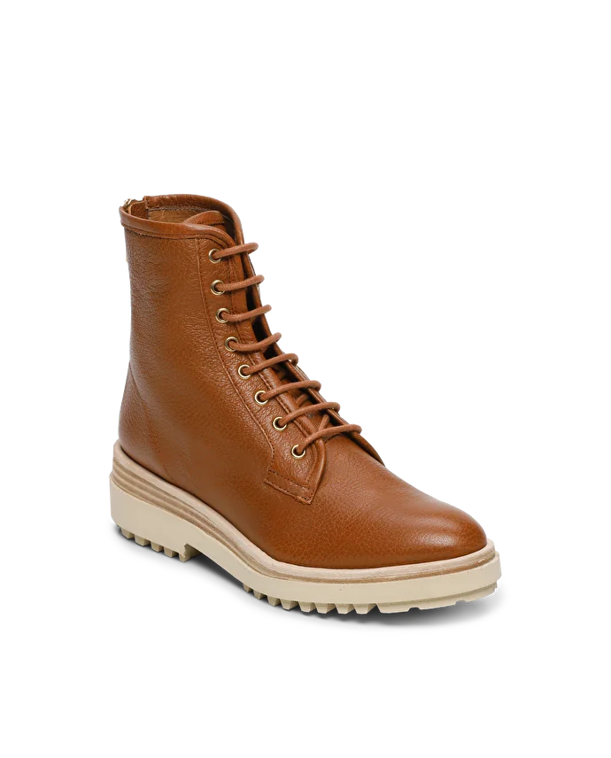 Lottusse Bottes De Cheville Brune En Peau De Chèvre