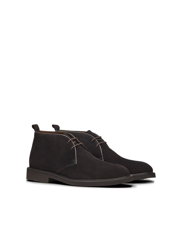 Lottusse Bottines à Lacets Baltimore En Cuir De Veau Mocha