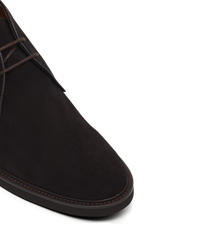 Lottusse Bottines à Lacets Baltimore En Cuir De Veau Mocha