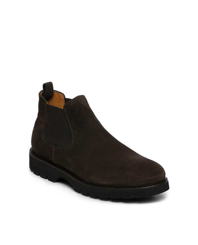 lottusse Bottines élastiques en cuir de vache Munchen Moka