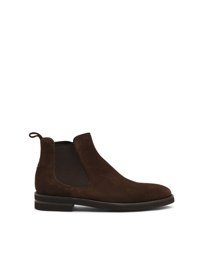 lottusse Bottines Élastiques Holborn en cuir de Veau Mocha