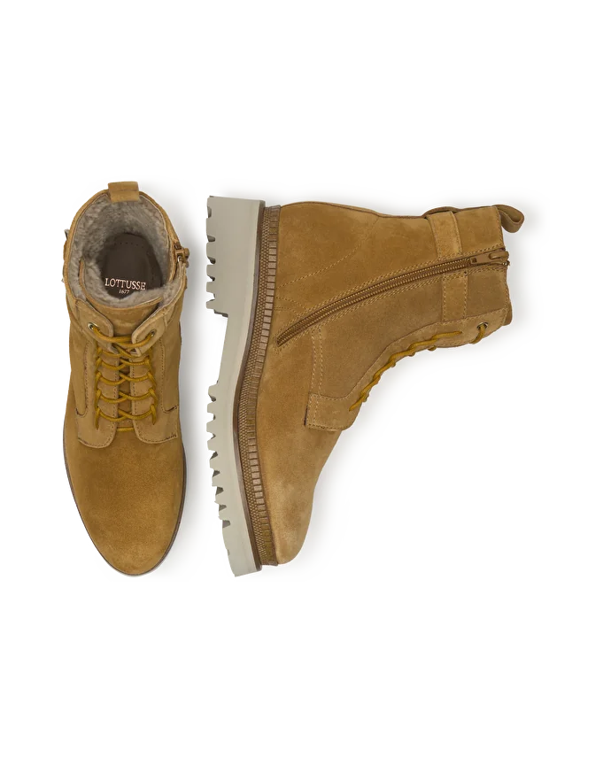 Lottusse Bottines En Cuir De Vache Multicolore Ashley