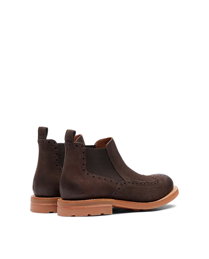 Lottusse Bottines En Veau Velours Et Cuir Cervo Mocha