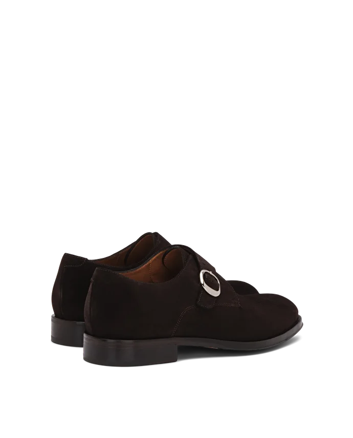 Lottusse Chaussures à Bucle Lenox En Cuir De Veau Mocha