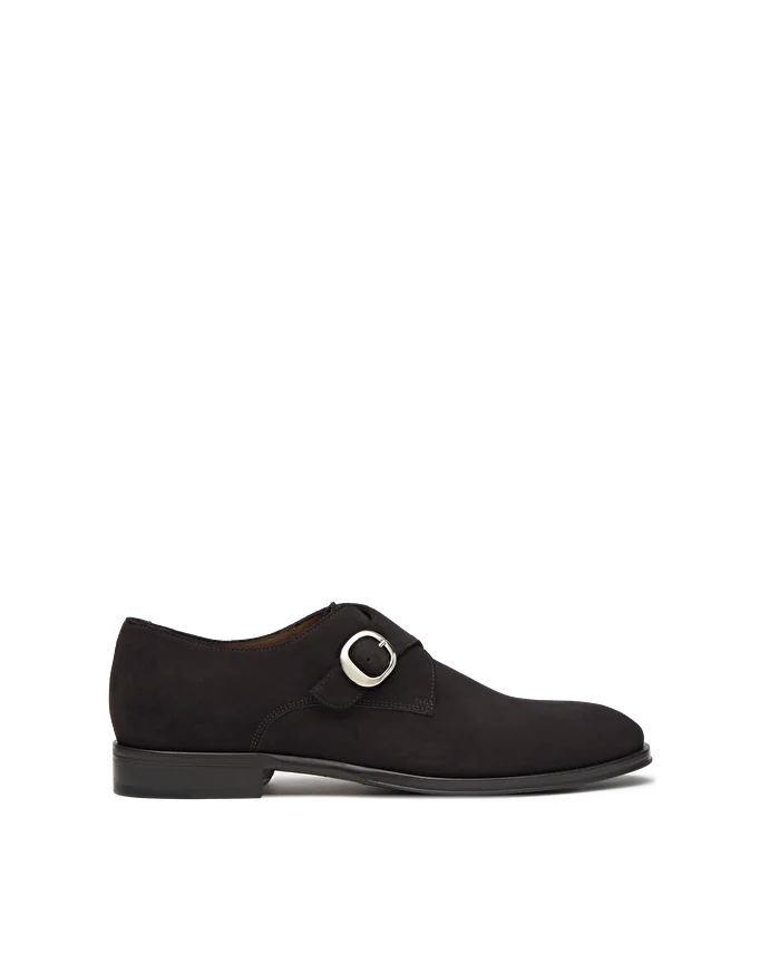 lottusse Chaussures à bucle Lenox en cuir de Veau Mocha