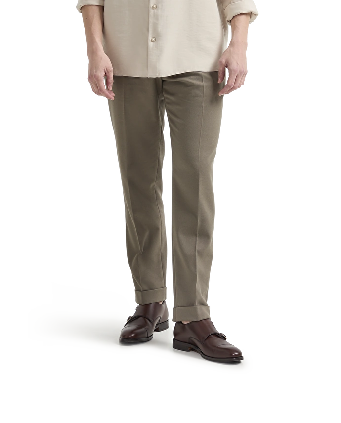 Lottusse Chaussures à Double Boucle Lenox En Cuir De Veau Brossé Mocha