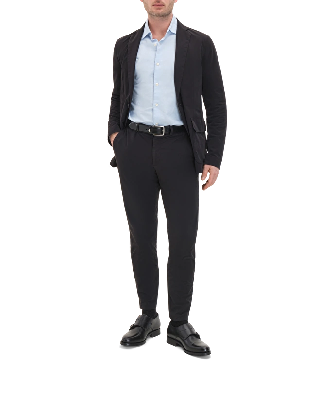 Lottusse Chaussures à Double Boucle Premium En Cuir De Veau Noir