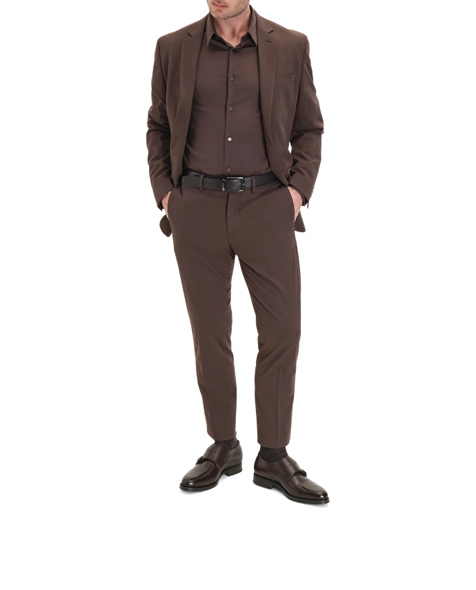 Lottusse Chaussures à Double Boucle Premium En Cuir De Veau Mocha