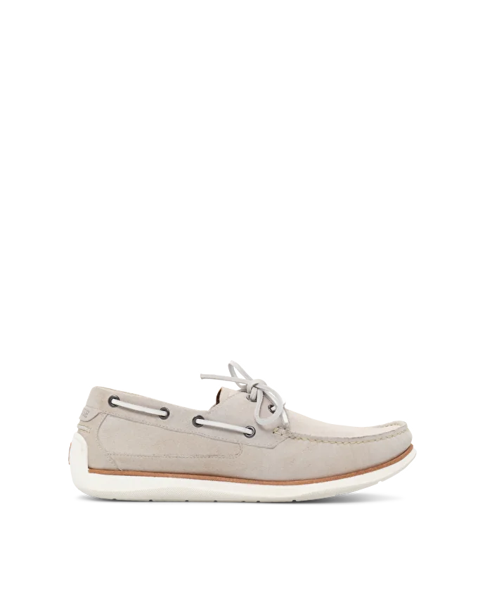 lottusse Chaussures bateau Sailor Cuir de Veau Taupe
