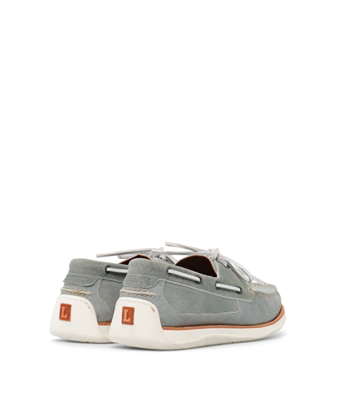 Lottusse Chaussures Bateau Sailor Cuir De Veau Vert