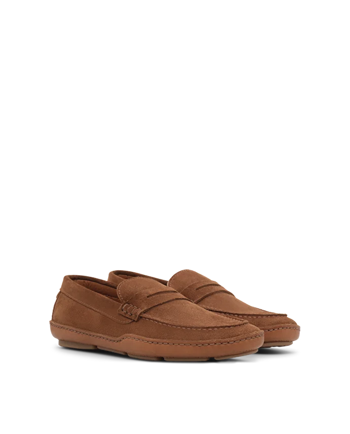 Lottusse Chaussures Bateau Sporting Cuir De Veau Marron