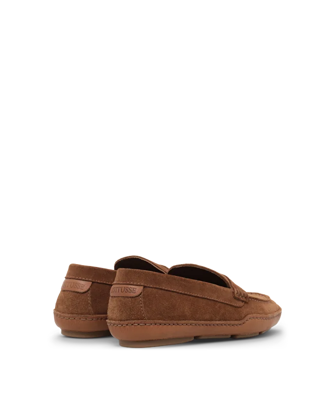 Lottusse Chaussures Bateau Sporting Cuir De Veau Marron