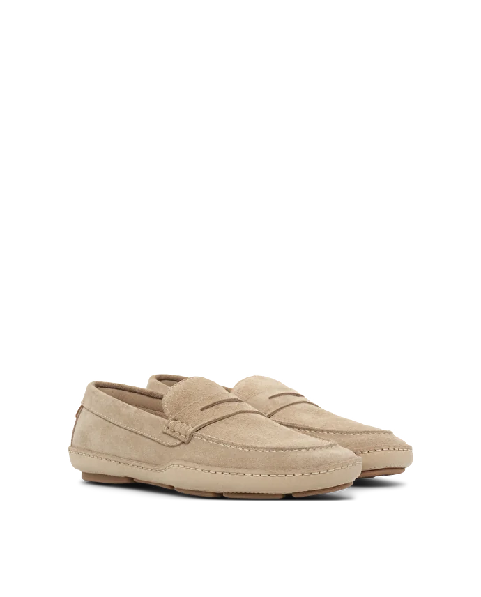 Lottusse Chaussures Bateau Sporting Cuir De Veau Taupe