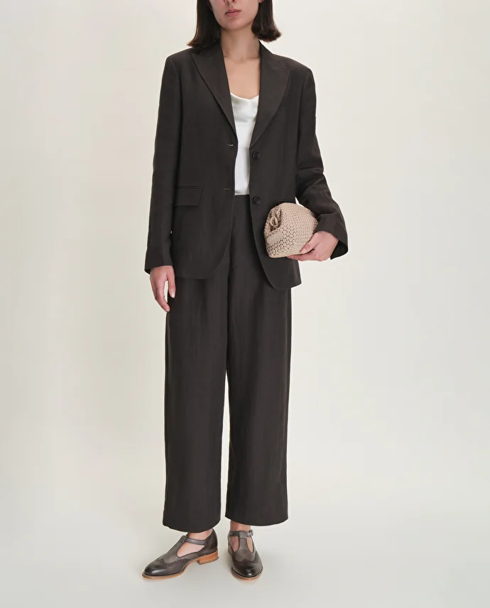 Lottusse Chaussures Boucle Cambridge Cuir De Veau Gris Plomb