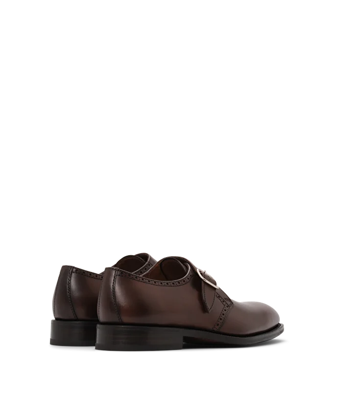 Lottusse Chaussures Boucle Preston Cuir De Veau Marron