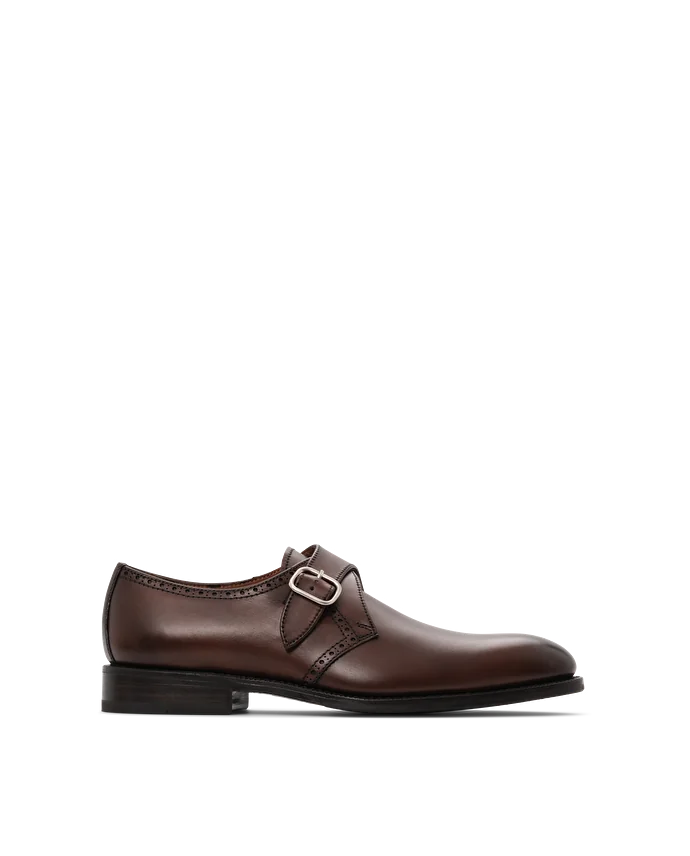 lottusse Chaussures boucle Preston Cuir de Veau Marron