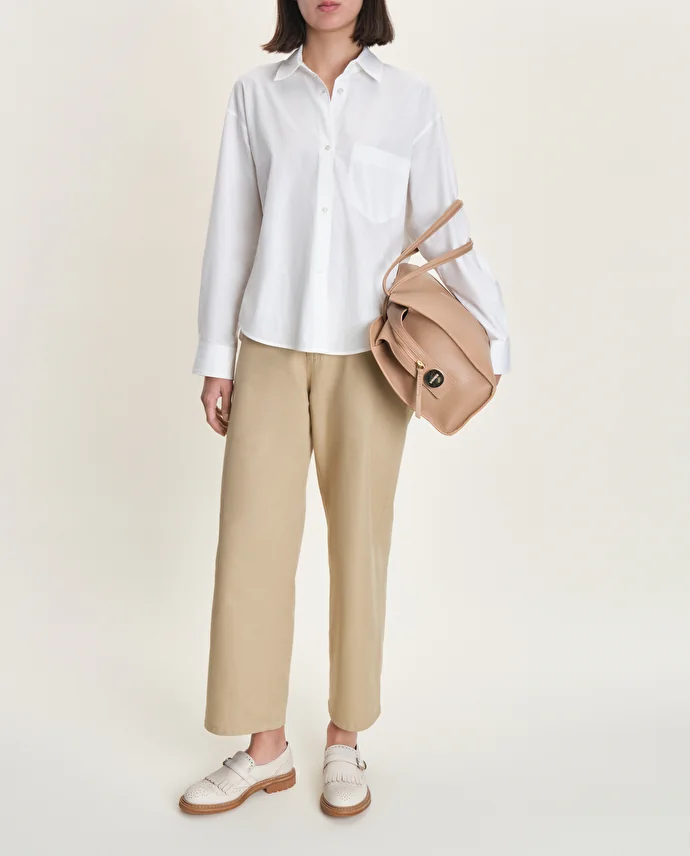 Lottusse Chaussures Boucle Walton Cuir D'Agneau Blanc