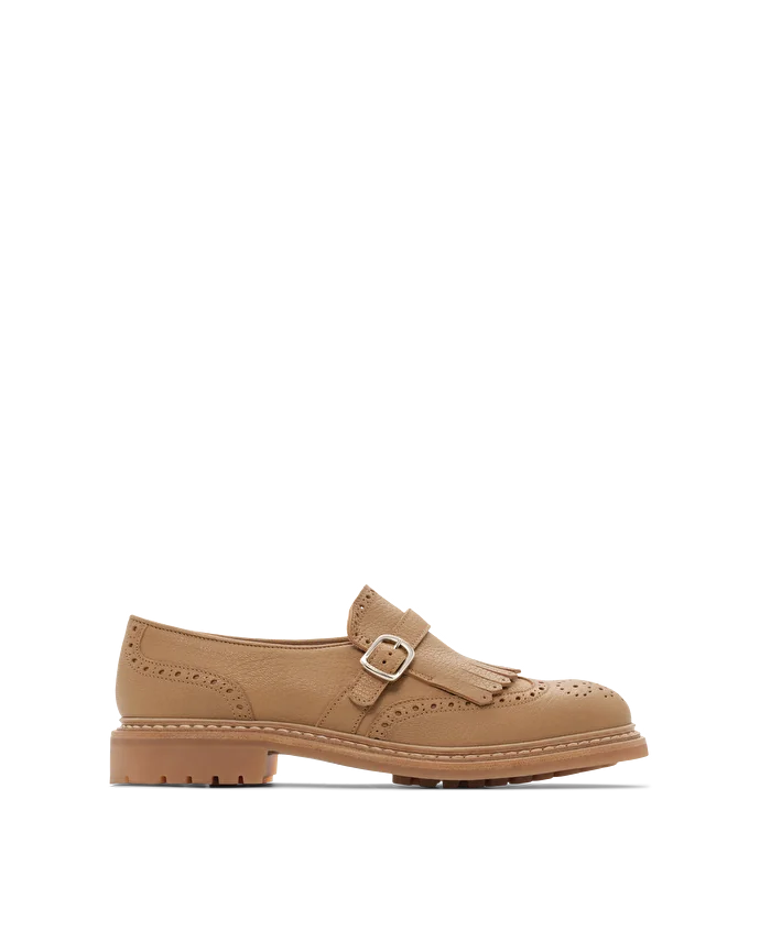 Lottusse Chaussures Boucle Walton Cuir D'Agneau Marron