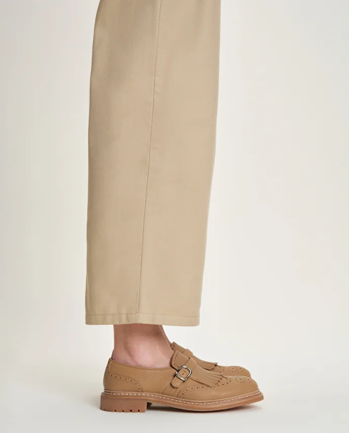 lottusse Chaussures boucle Walton Cuir d'Agneau Marron