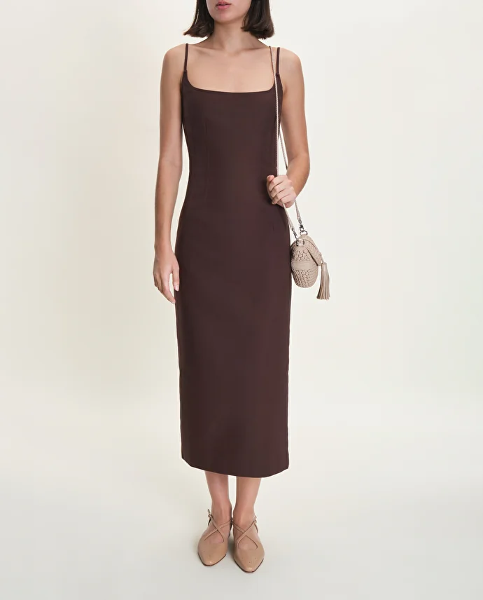 Lottusse Chaussures Plates à Bout Pointu En Veau Beige