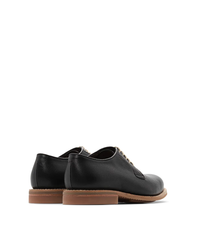 Lottusse Derby Cavour Cuir De Kangourou Bleu Marine