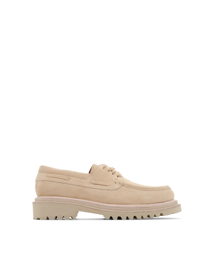 Lottusse Derby Loafers Covent Cuir De Veau Blanc Cassé