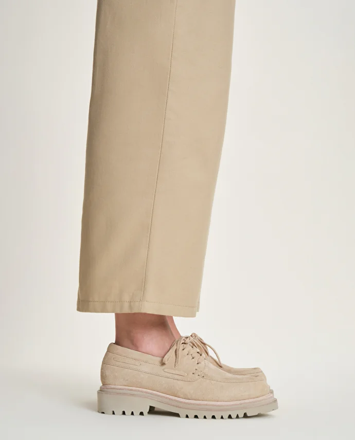 lottusse Derby Loafers Covent Cuir de Veau Blanc Cassé