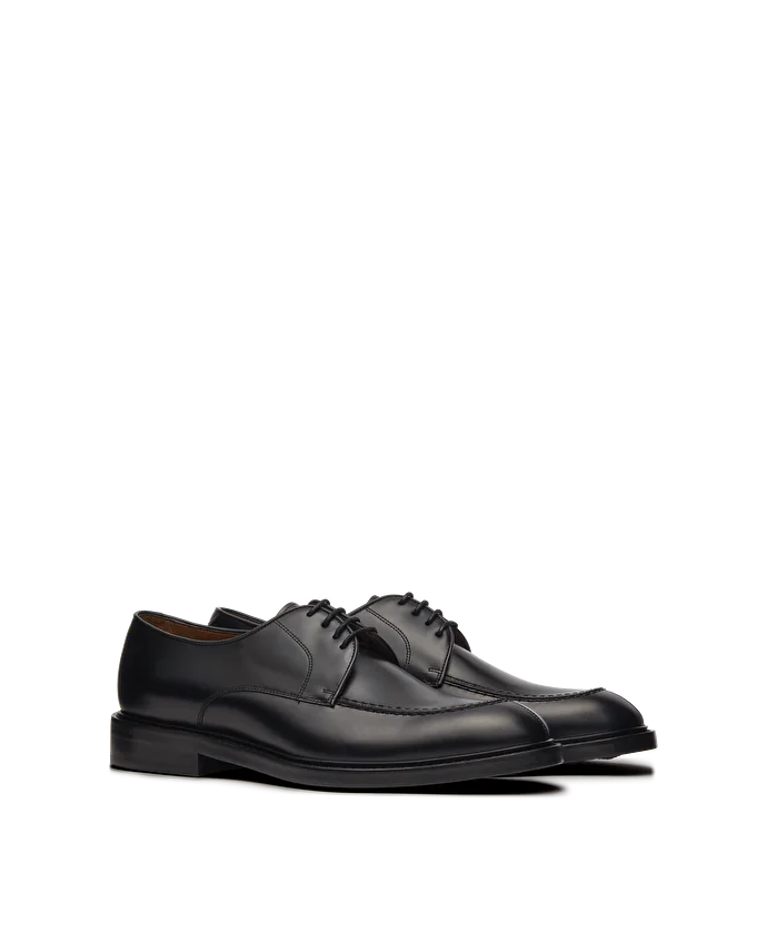 Lottusse Derby Mocassins Harrys En Cuir De Veau Noir