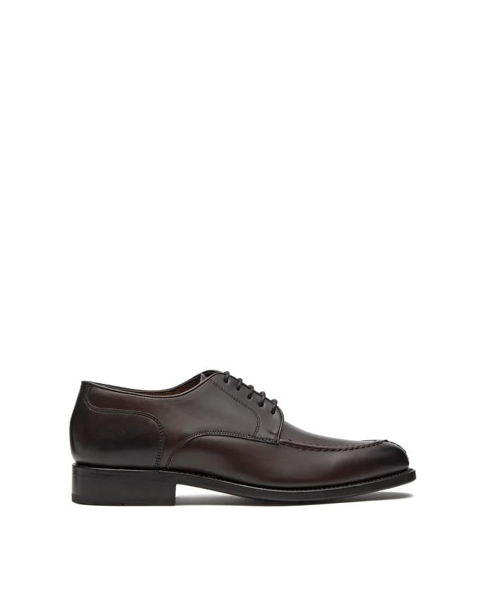 Lottusse Derby Mocassins Premium En Cuir De Veau Mocha
