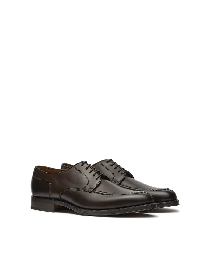 Lottusse Derby Mocassins Premium En Cuir De Veau Mocha