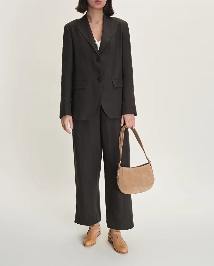 Lottusse Double Boucles En Cuir De Veau Aniline Brun