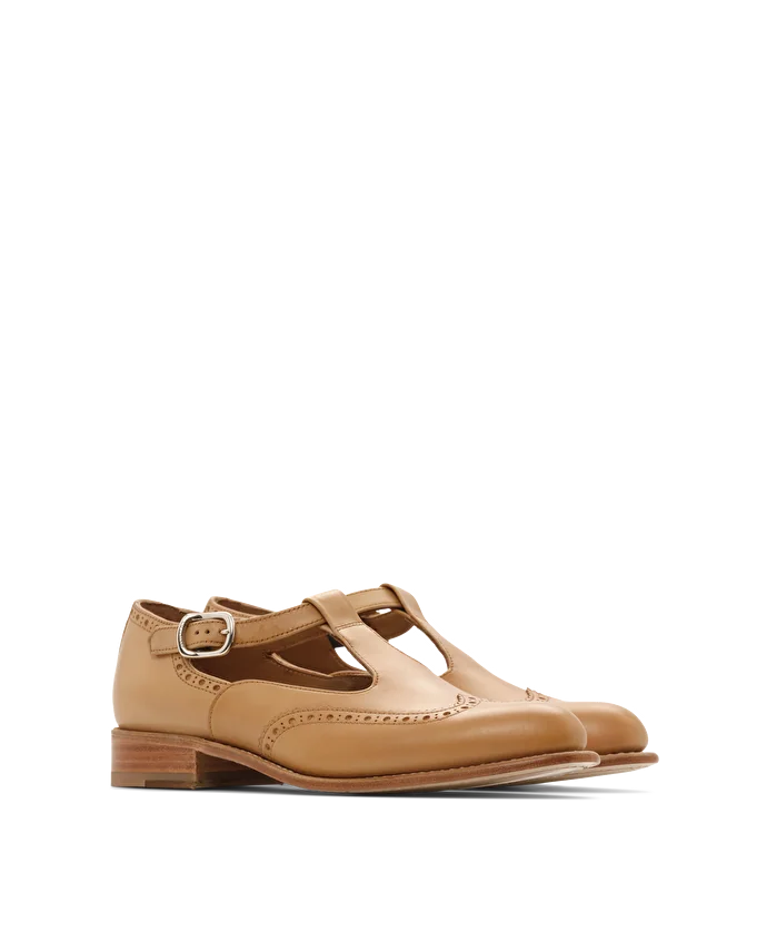 Lottusse Double Boucles En Cuir De Veau Aniline Brun