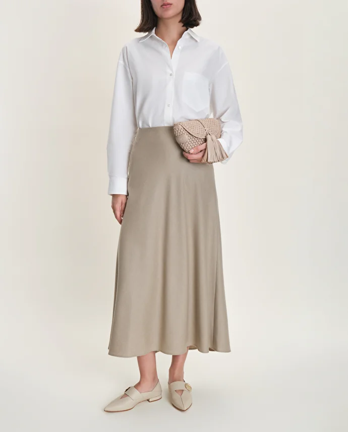 Lottusse Ballerines Carla Cuir De Veau Beige