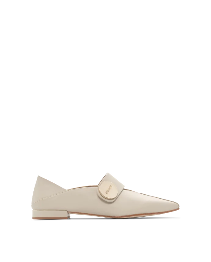 Lottusse Ballerines Carla Cuir De Veau Beige
