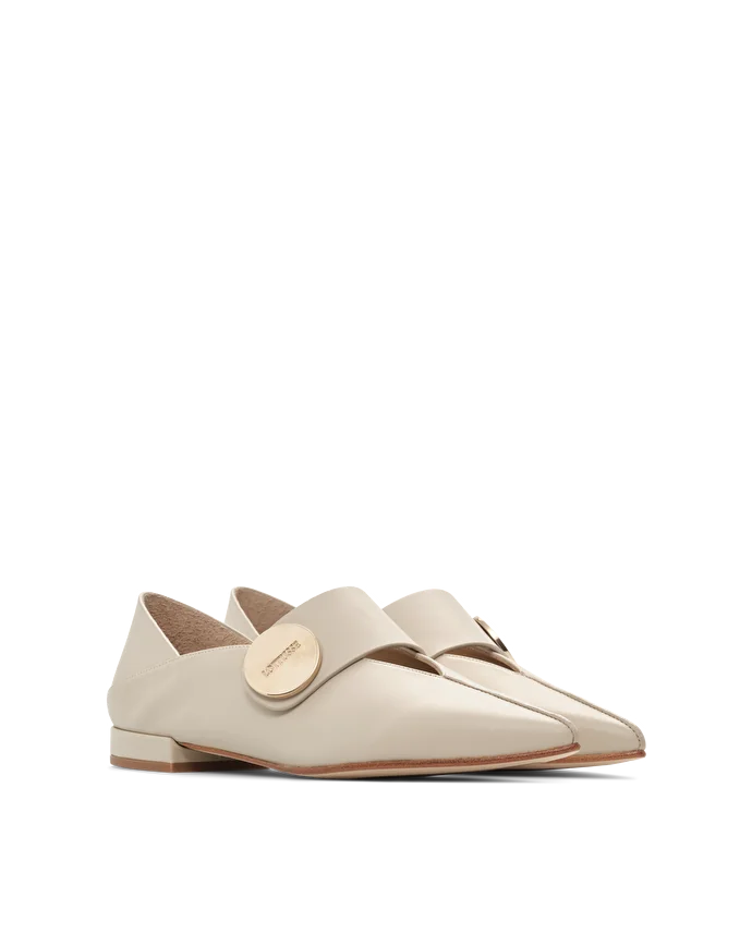 Lottusse Ballerines Carla Cuir De Veau Beige