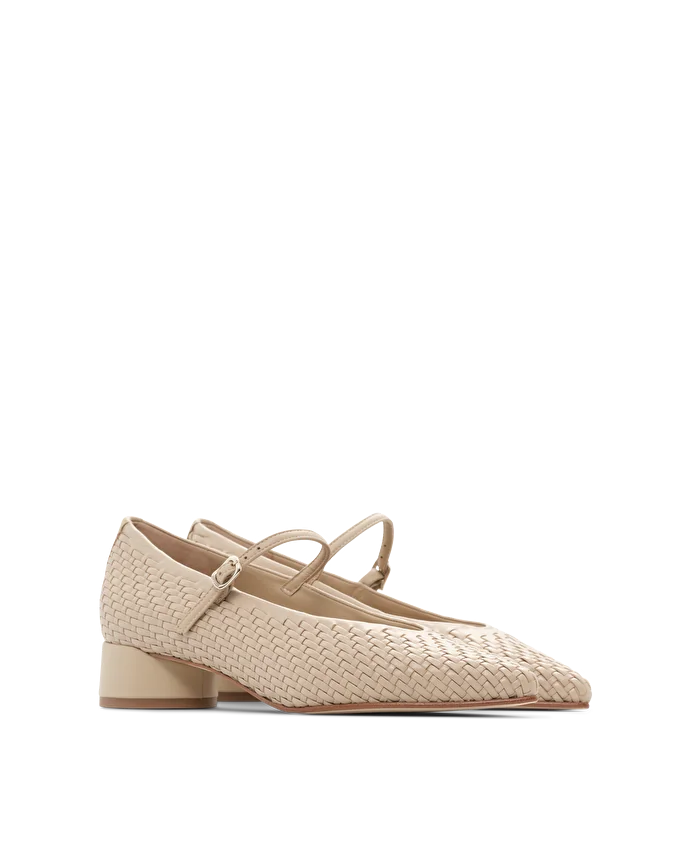 Lottusse Ballerines Carla Cuir De Veau Beige