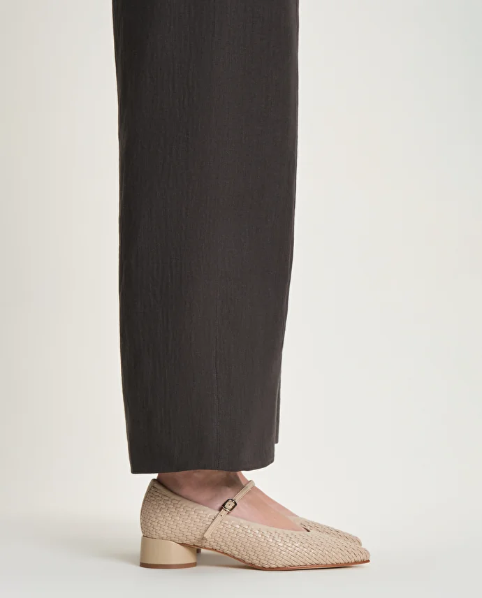 lottusse Ballerines Carla Cuir de Veau Beige