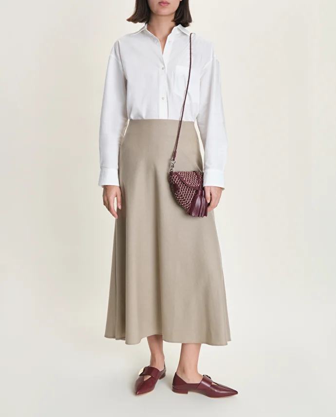 Lottusse Ballerines Carla Cuir De Veau Bourgogne