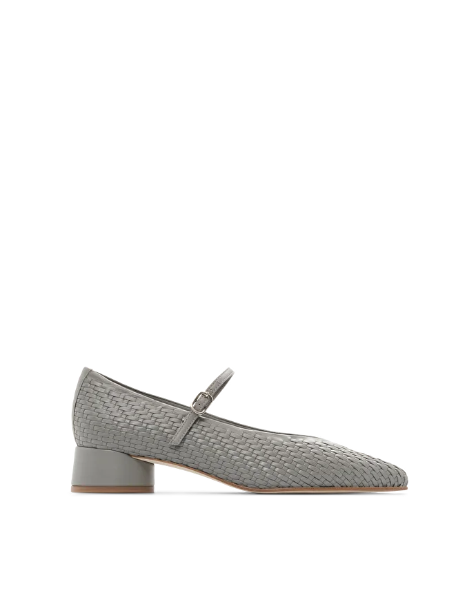 Lottusse Ballerines Carla Cuir De Veau Gris