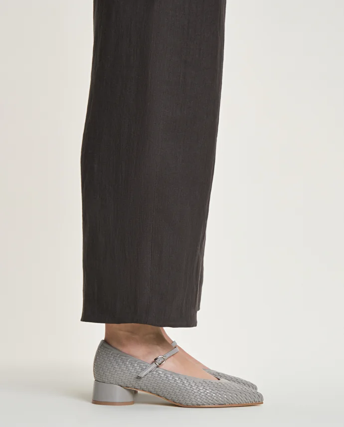 lottusse Ballerines Carla Cuir de Veau Gris