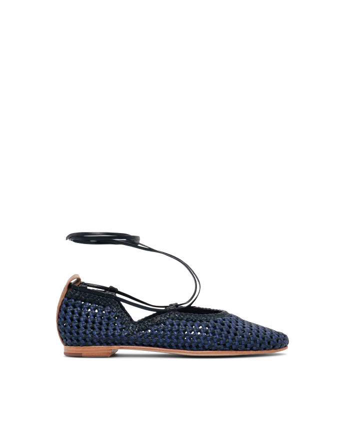 Lottusse Ballerines Delice Cuir De Chèvre Bleu