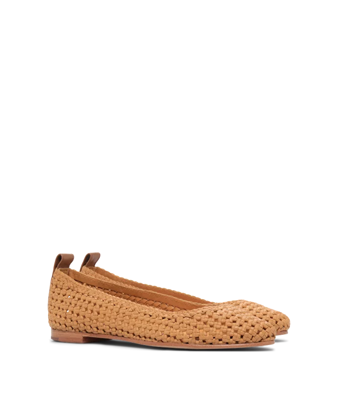 Lottusse Ballerines Delice Cuir De Chèvre Jaune