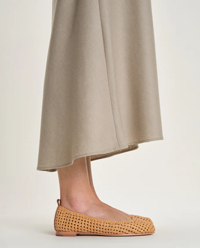 lottusse Ballerines Delice Cuir de Chèvre Jaune