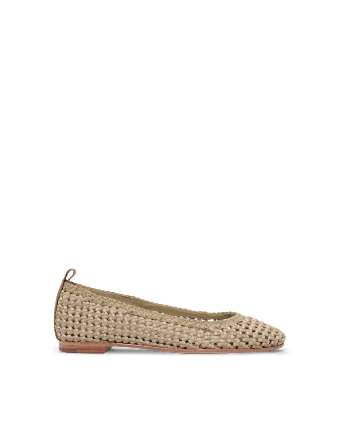 Lottusse Ballerines Delice Cuir De Chèvre Vert