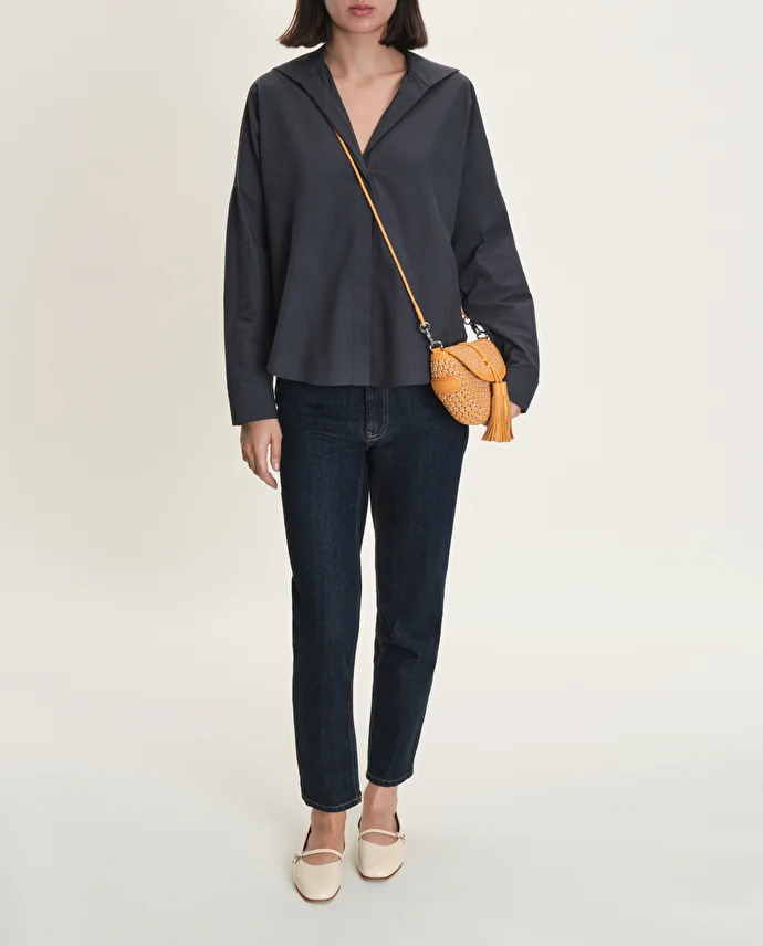 Lottusse Ballerines Goya Cuir D'Agneau Blanc Cassé