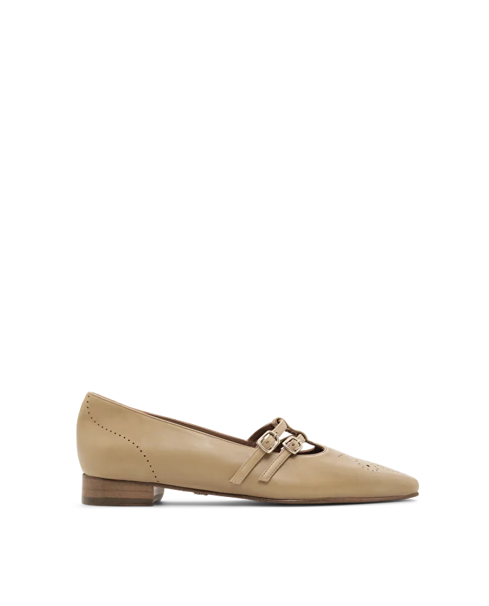 Lottusse Ballerines Smithson Cuir De Veau Vert